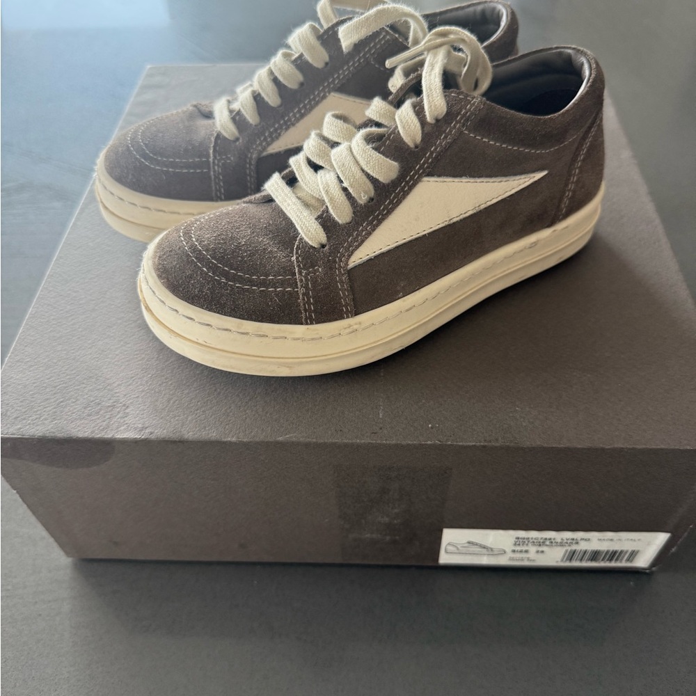Rick Owens Kids Sneakers in Brown and Cream